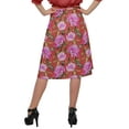 thumbnail image 3 of Moomaya Jupe Imprimée pour Femmes en Poly Spandex Tenue Décontractée Jupe d'Été pour Filles, 3 of 5
