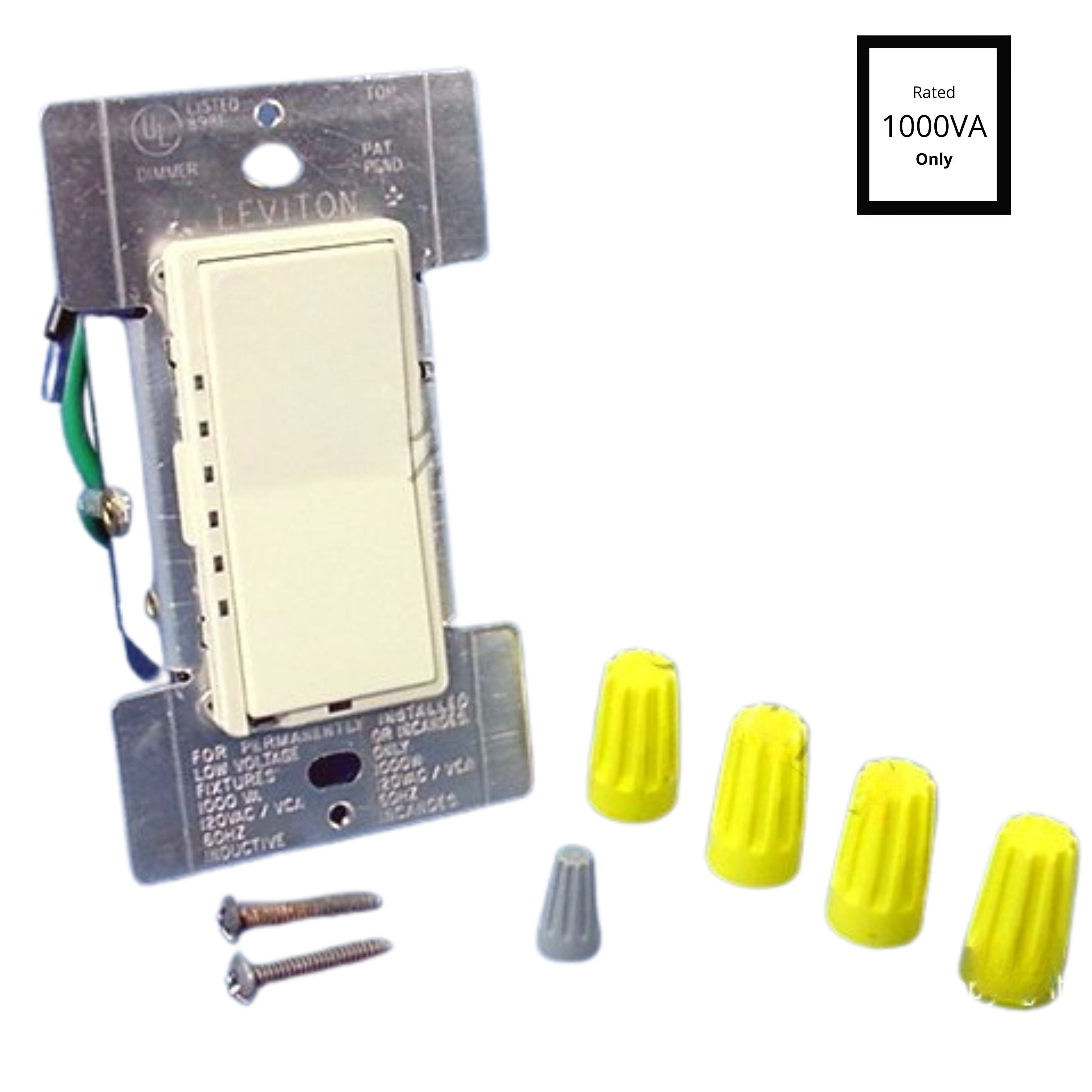 Leviton 601-6698 Wireless Dimmer Kit – Includes Transmitter & Receiver, 4-Level Control, 50 Ft Range