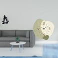 thumbnail image 2 of Escultura abstracta moderna y reloj de pared silencioso de dibujos animados, adorno coleccionable decorativo para sala de estar, estantería, cocina, o, 2 of 8