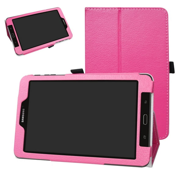 Labanema 8" SAMSUNG GALAXY TAB E 8.0 T377 Case, PU Leather Folio Stand Protective Case, Cover for 8" SAMSUNG GALAXY TAB E 8.0 T377 (Rose Red)