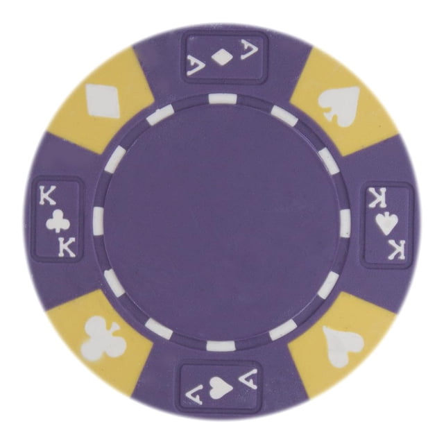 Fichas de póker Playzaic de compuesto de arcilla de 14 g, 50 unidades, moradas