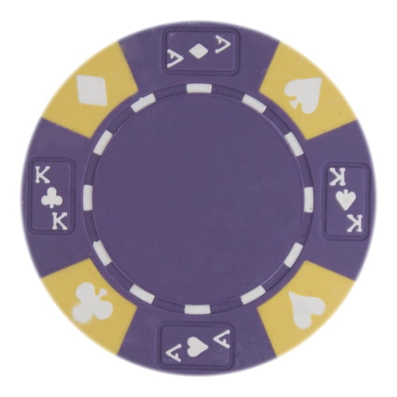 Fichas de póker Playzaic de compuesto de arcilla de 14 g, 50 unidades, moradas