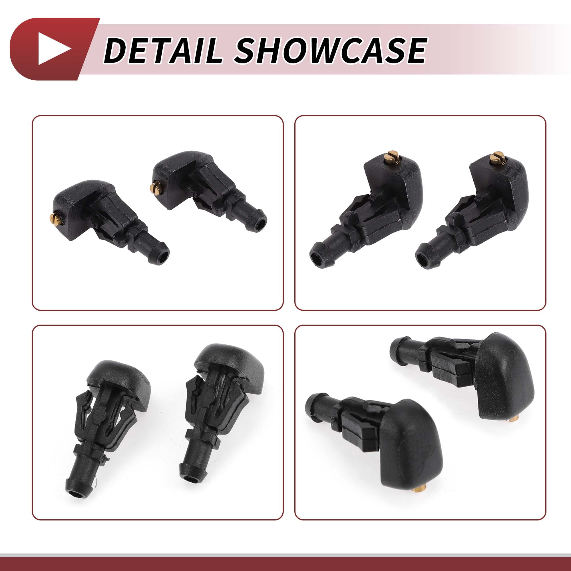 Unique Bargains 2pcs Windshield Washer Nozzle for Buick LaCrosse 2010-2016