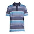thumbnail image 4 of Ben Hogan Men's and Big Men's Performance Short Sleeve Stripe Print Golf Polo Shirt, up to 5XL, 4 of 6