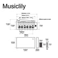 thumbnail image 2 of Wilkinson WVP-SB 54mm SUS Stainless Steel Saddles 2-Point Guitar Tremolo Bridge with Full Solid Steel Block for Import Strat and Japan Strat, Black, 2 of 5