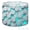 Color 4, variant on Drum Lampshades 13"x13"x10" Abstract 3D Floating Cubes Gradient Teal Blue Warm Beige Tones Light Shade for Table Lamps Floor Lamp Shades Replacement Assembly Required