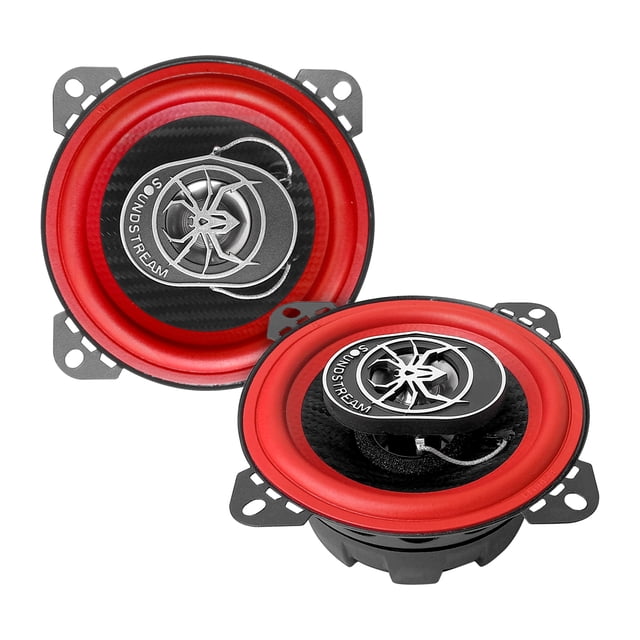 Soundstream Bocinas Automovil 4 Pulgadas 2-vias WRX-40 Full Range Color Rojo