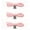Pink-3Pair, variant on 3 Pairs Elastic No Tie Shoelaces Semicircle Shoe Laces For Kids and Adult Sneakers Shoelace Quick Lazy Metal Lock Strings Rope Round