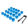 thumbnail image 5 of funtasica 5x20 Pieces Car Truck Wheel Tyre Center Hub Screw 19mm Protective Cap Blue, 5 of 8