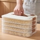 thumbnail image 4 of Yuarrent Fondo blanco con textura ondulada, refrigerante, fondo antiadherente, bollos y fideos congelados, más ahorro de espacio Organizadores de utensilios de cocina bicapa, 4 of 6