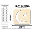 thumbnail image 2 of Unfinished Wood Islam Symbol Shape 5" / 1/8", 2 of 3