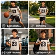 thumbnail image 3 of Quad Seven Boys Activewear Set – 2 Piece Athletic Basketball Shirt and Gym Shorts, Lightweight Breathable Sports Outfit for Boys, 3 of 7
