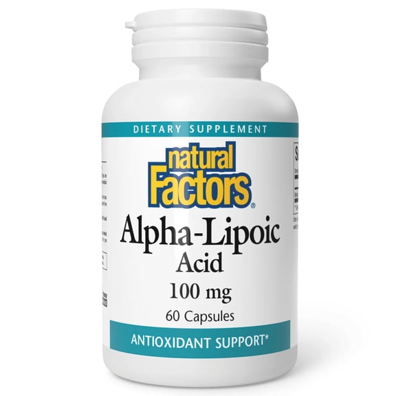 Natural Factors Alpha-Lipoic Acid 100 mg, 60 Capsules