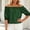 Army Green, variant on WRFWUL Womens Off Shoulder Ruffle Trim Blouse Casual Loose Fit Cute Puff Sleeve T Shirts Summer Lightweight Breathable Top