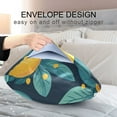 thumbnail image 4 of Yayeee Pillowcase King Size Set of 2 Satin Wrinkle Resistant Pillow Case, Lemon Leaves, 4 of 7
