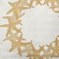 thumbnail image 2 of Simply Daisy Yellow Colored Starfish Wreath Soft Spun Polyester Indoor/Outdoor Throw Pillow, 14" x 20", 2 of 3