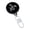 Black, variant on Compact Round Keychain Electronic Timekeeper For Convenient Portable Time Display On Items During Daily Use
