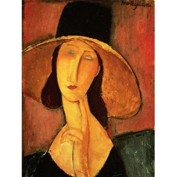 Selected Artworks PDX3AM067SMALL Portrait of Jeanne Hebuterne Poster Print by Amedeo Modigliani, 11 x 14 - Small