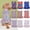 #2, variant on FastXmas 4th of July Star Dog Dress,Red And Blue Star Patterned Pet Dress, Breathable Suitable For Small To Medium Sized Cats And Dogs Weighing 2.5-4kg