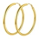 thumbnail image 1 of Pendiente de aro grueso PROSTEEL para mujeres y niñas dorado 80 mm, 1 of 9