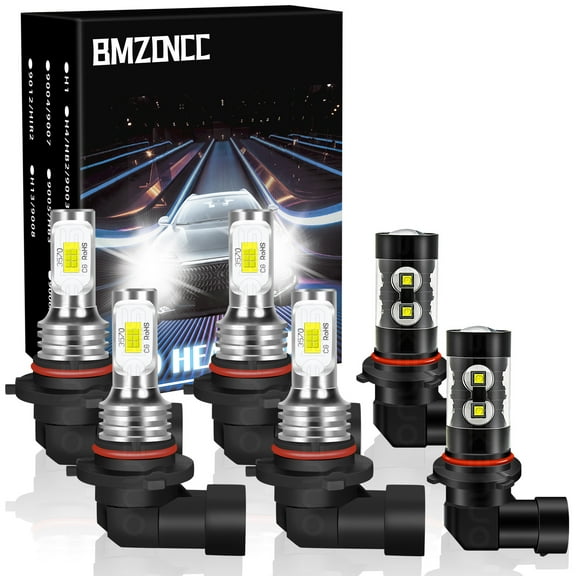 For 2003-2006 Ford Expedition LED Headlight   Fog Light Bulbs Combo Kit 6000K