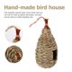 thumbnail image 3 of unbranded 2Ud Casa De Paja Trenzada Para Pájaros Con Para Colgar En Exteriores, 3 of 5