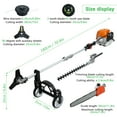 thumbnail image 5 of Wliqien 8-in-1 Multi-Functional Trimming Tool, 52CC 2-Cycle Gas Powered Hedge Trimmer, Weed Eater, String Trimmer, Brush Cutter, Edger, Pole Saw Chainsaw Pruner with Extension Pole, 5 of 6