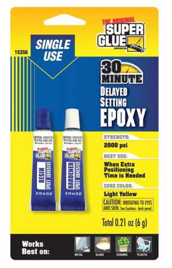 Photo 1 of KIRKLAND Signature Minoxidil 5% Extra Strength Hair Regrowth For Men, 6 Month Supply, 2 Ounce Bottle, 6 Count

SUPER GLUE Epoxy Adhesive, Tube, 3 g, Yellow, 7 hr