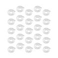 thumbnail image 3 of 25 collares de cadena de serpiente de 16 pulgadas con baño de cobre y colgante de plata para hombre y mujer (color plateado)., 3 of 6