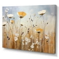 thumbnail image 2 of Designart "Elegant Beige Wildflower Splendor IV" Wildflowers Canvas Prints, 2 of 7