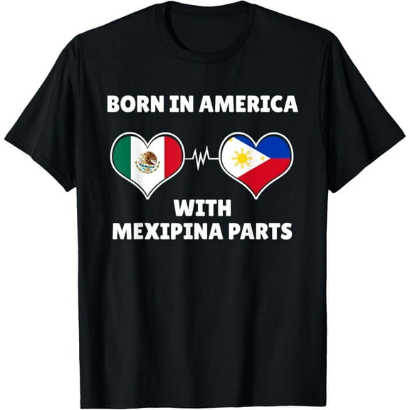 Philippines Mexico Filipina Proud Mexipina Mexican Flag T-Shirt mens t shirt,black,women,funny,misfits,men,journey,t-shirt