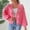 Hot Pink, variant on Womens Pink Acrylic Knit Cardigan - Oversized Relaxed Fit, Bow Front Open Design, Balloon Sleeves, Cropped, Soft Cozy for Spring/Fall Casual & School Wear,Size XL