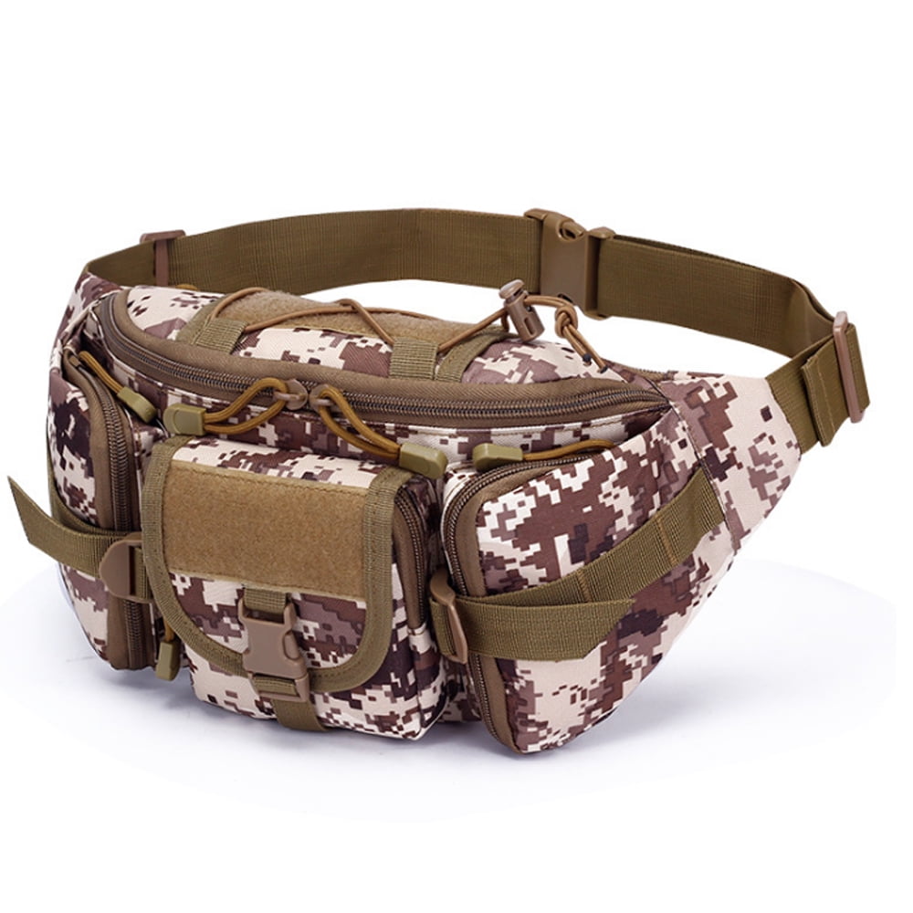 Canvas Fanny Pack 5 XL Waist Military Travel Hip Pouch Belly Moon Bag 1106-L 