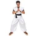 thumbnail image 5 of Disfraz de Ryomen Sukuna de DAZCOS, traje de kung fu blanco con pegatinas de tatuajes, disfraz de Cosplay de Ryomen Sukuna como Megumi Showdown, conjunto completo, 5 of 5