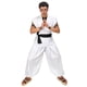 thumbnail image 5 of Disfraz de Ryomen Sukuna de DAZCOS, traje de kung fu blanco con pegatinas de tatuajes, disfraz de Cosplay de Ryomen Sukuna como Megumi Showdown, conjunto completo, 5 of 5