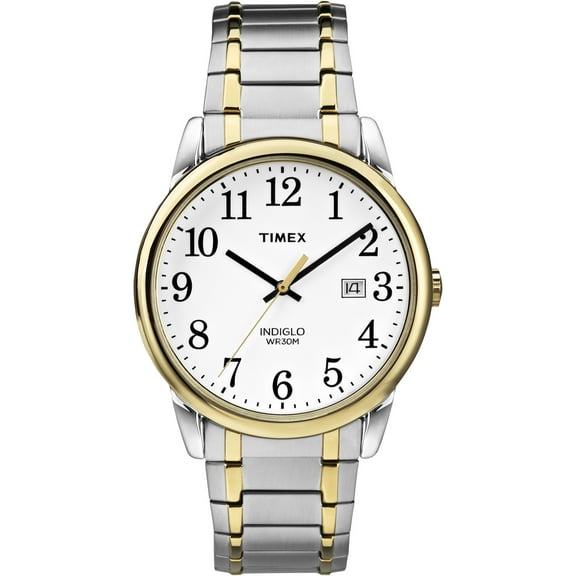 Timex Men's Easy Reader Date 38mm Stainless Steel Expansion Band Watch