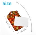 thumbnail image 4 of Square 2Pack PU Leather Japanese Maple Pattern Cruise Luggage Tag with Privacy Cover and Stainless Steel Ring - Suitable for Travel Handbags Backpacks Luggage Tags, 4 of 6