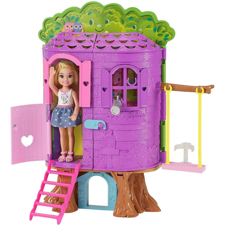 Barbie Playhousehouse Avec Animaux & Chelsea 15+ Accessoires Poupée  Multicolore