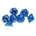 thumbnail image 5 of KLKCMS 7X dés Polyédriques pour dés Jeux de Table RPG 16mm Bleu, 5 of 5