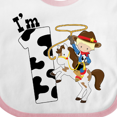 thumbnail image 4 of Inktastic I'm One-cowboy Riding Horse Birthday Boys Baby Bib, 4 of 4