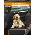 thumbnail image 4 of Funda para asiento de coche para perros, 600D, resistente y duradera, para asiento trasero, 100% impermeable, a prueba de arañazos, antideslizante, hamaca para perro con solapa lateral, fundas suaves, 4 of 5