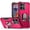Pink, variant on For Motorola Moto G 5G 2026 XT2613V OPTIMUM Ring Kickstand Phone Case - Black