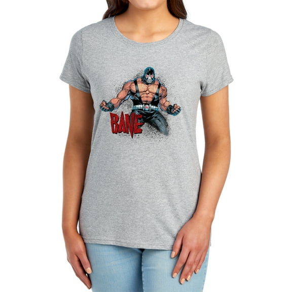 Batman Bane Flex Women's T Shirt, Athletic Heather, Medium