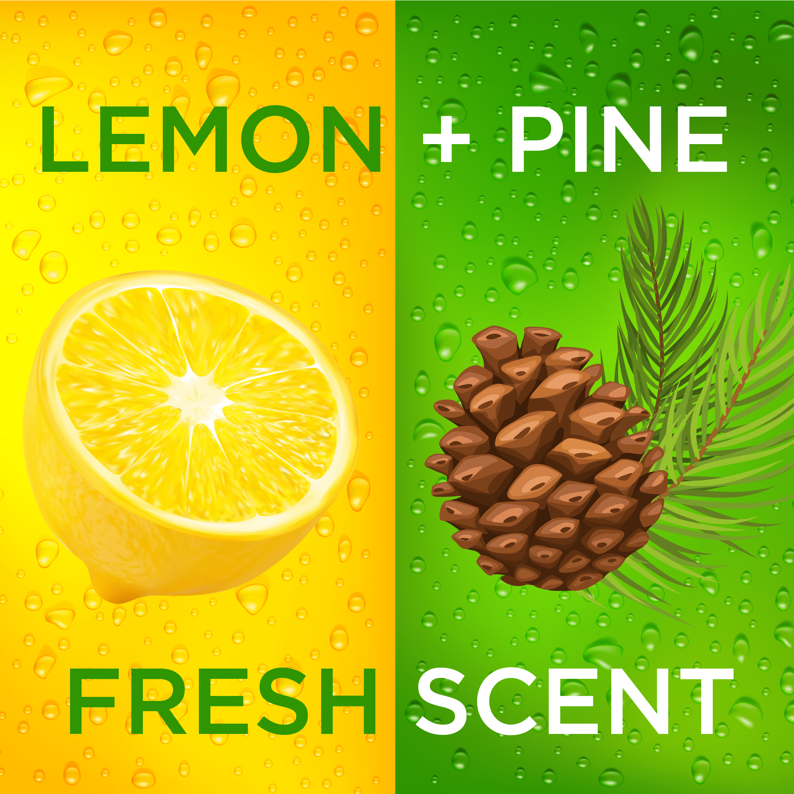 (4 pack) Pine Breeze Multi Surface Cleaner 1 Gallon Lemon Pine Scent