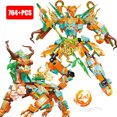 thumbnail image 2 of Robot guerrero de película Ninja 2 en 1, rojo, verde y morado, juego de bloques de construcción de dragón de fuego volador, juguete para niños, regalo de Navidad, 2 of 4