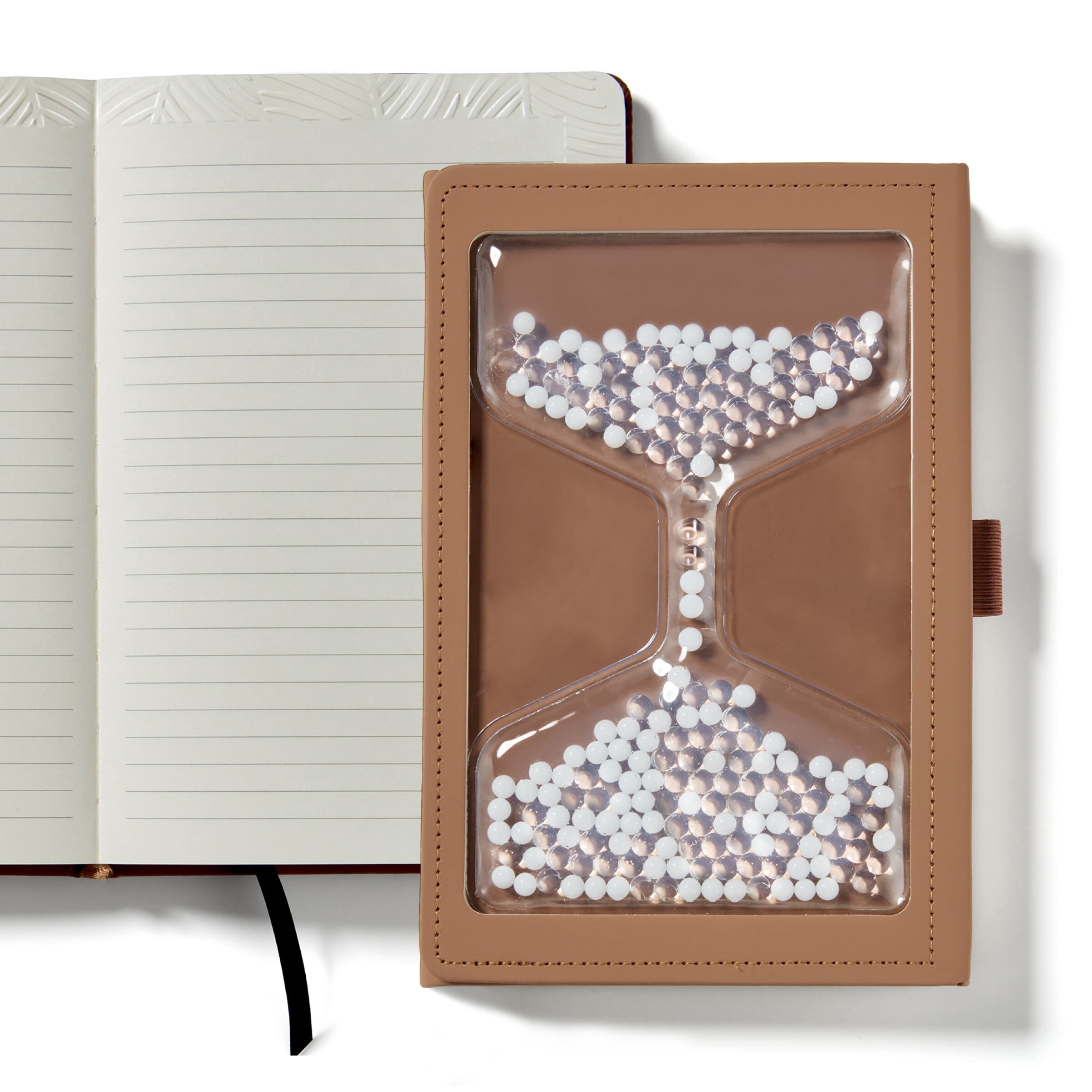 Lifelines  Sensory Journal with Tactile Cover & Embossed Paper + Pen bundle Tan