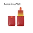 thumbnail image 3 of Minnieouse Hombres Mujeres Mini Slim ID Titular de la tarjeta de crédito Protector Cartera Casual Tarjetas de autobús Funda protectora Monedero Guard Carteras Rojo Minnieouse AP016525-01, 3 of 6