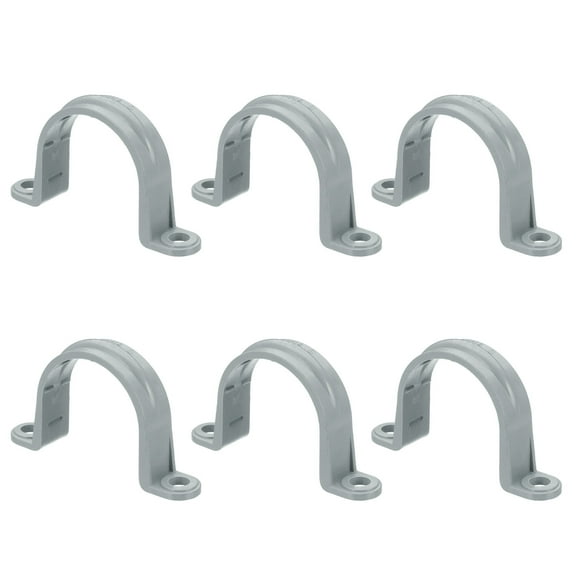 Plastic Conduit Clamp Pipe Strap 2 Holes Conduit Strap Plastic Pipe Supports for Pipes Conduit Cables 1-1/4"
