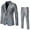 Silver, variant on SNOWSONG Men's Suits Clearance! Men's Slim Fit Suit Two Piece Business Wedding Party Jacket & Pants, Suit Jacket, Wedding Suits for Men, 2 Piece Suit Men 1PC Jacket + 1PC Pants Black L