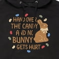 thumbnail image 3 of Instant Message - Hand Over The Candy - Men's Pullover Hooded Fleece Sweatshirt, 3 of 6